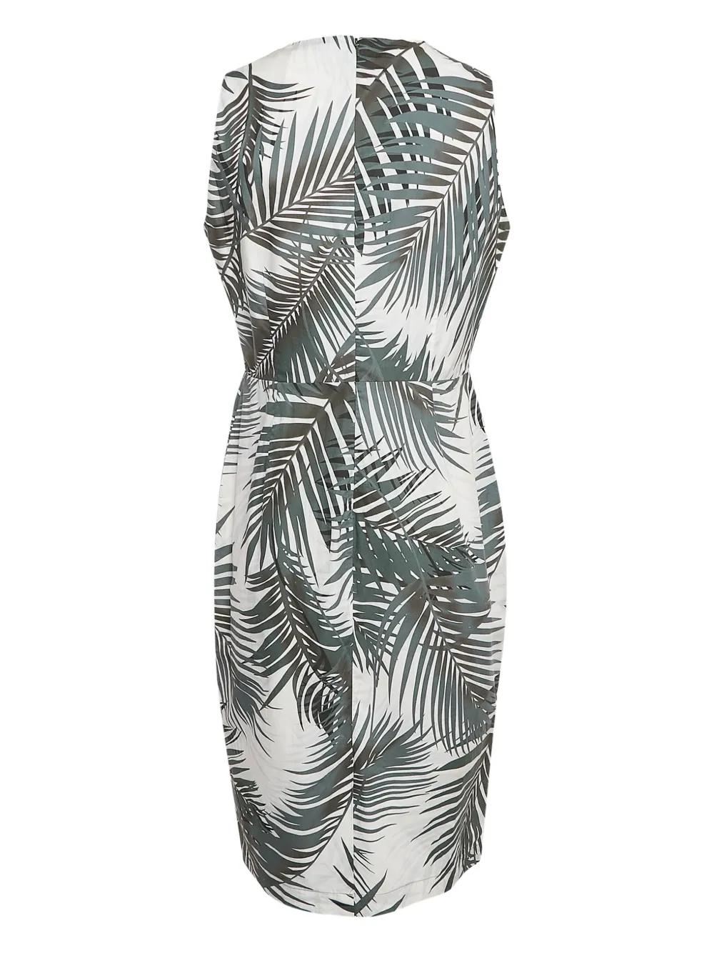 Max Mara Jurk met Tropical-print - Groen