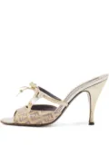 Fendi Pre-Owned bow-embellished open-toe mules - Gold