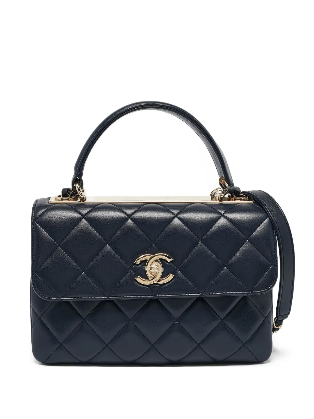 CHANEL Pre-Owned quilted leather shoulder bag - ブルー CHANEL Pre-Owned quilted leather shoulder bag - ブルー