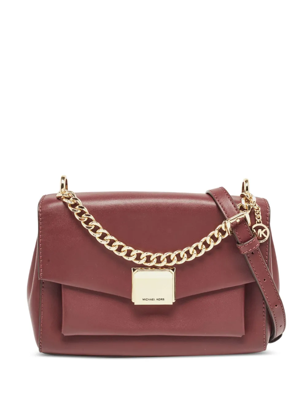 Michael Kors プレオウンド Lita レザーハンドバッグ - レッド Michael Kors プレオウンド Lita レザーハンドバッグ - レッド
