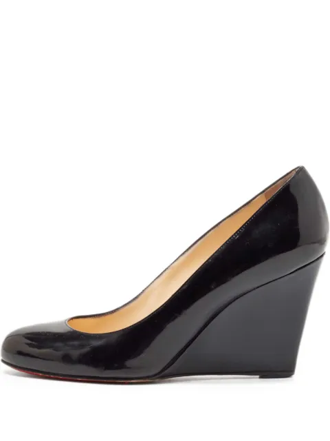 Christian Louboutin Pre-Owned zapatillas con cuña de 85mm