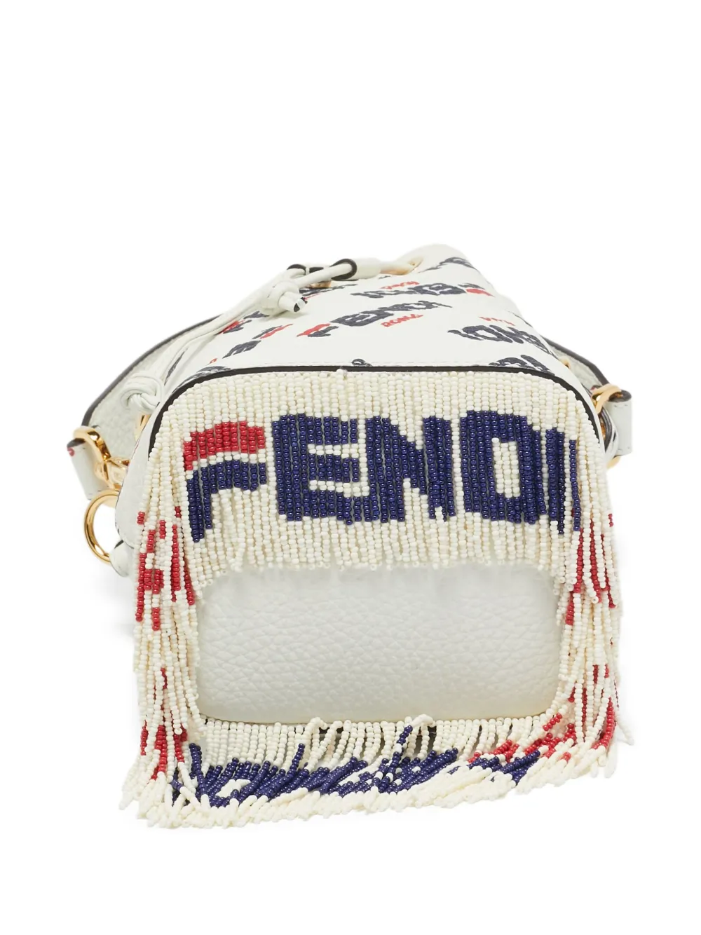 Pre-owned Fendi X Fila Leather Bucket Bag