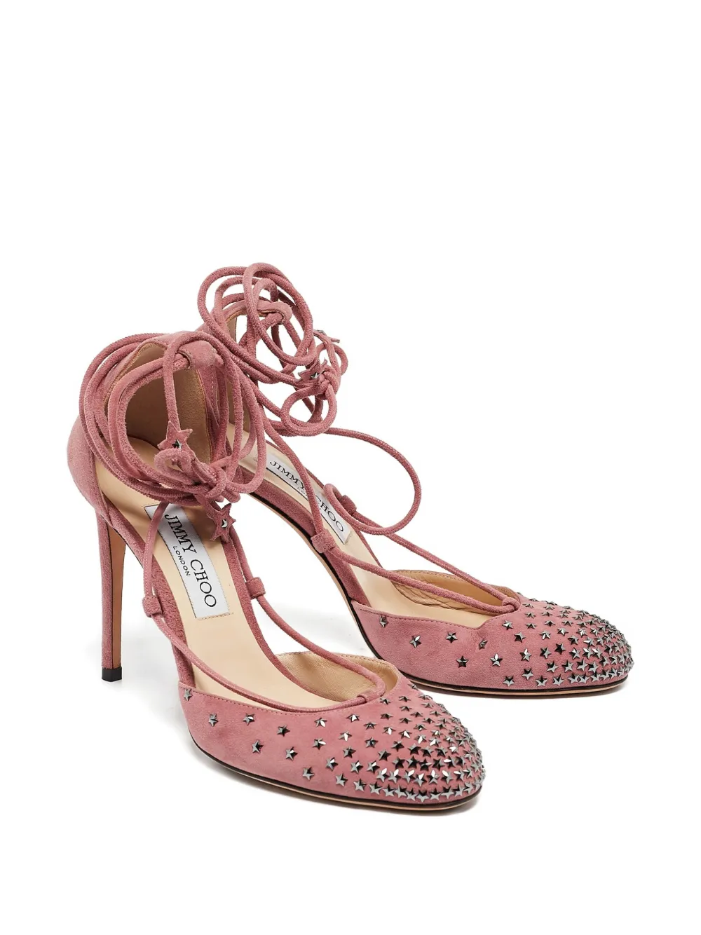 Pre-owned Jimmy Choo Star-stud Lace-up Pumps