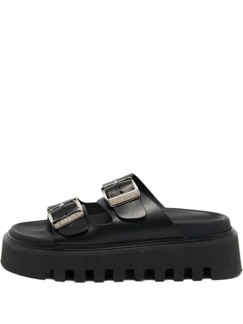 Casadei Vintage Plateau-Sandalen mit Schnalle