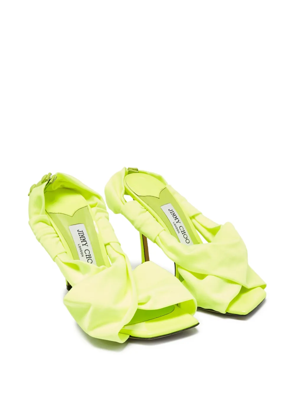 Jimmy Choo Pre-Owned 110 mm leren sandalen met hak - Groen