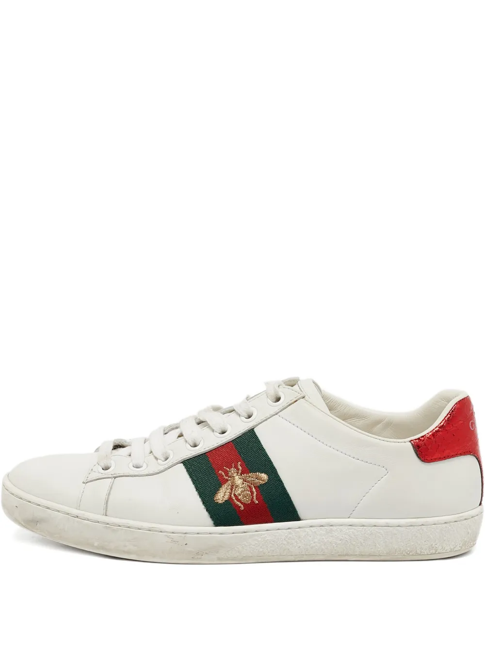 Gucci Pre-Owned エース レザースニーカー - ホワイト Gucci Pre-Owned エース レザースニーカー - ホワイト
