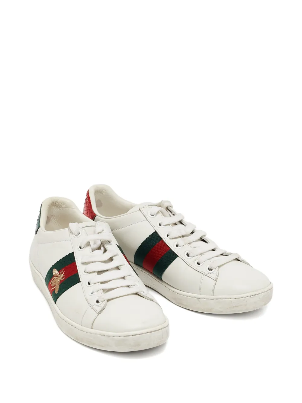 Gucci Pre-Owned Ace leren sneakers - Wit