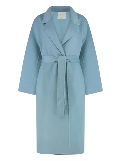 Calvin Klein lapel-collar belted coat