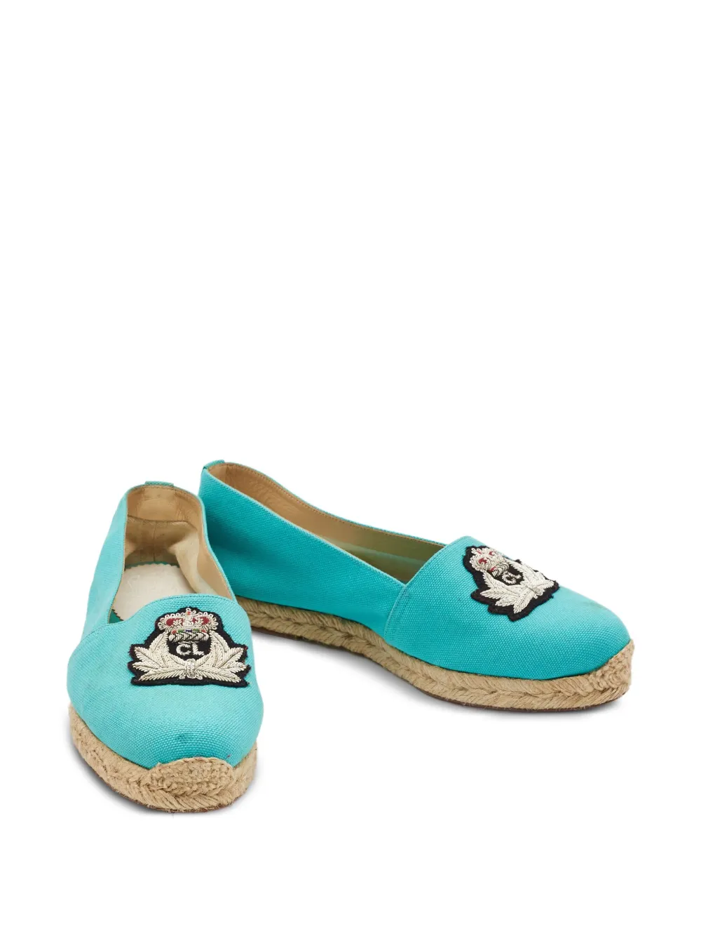 Christian Louboutin Pre-Owned Leren espadrilles - Blauw