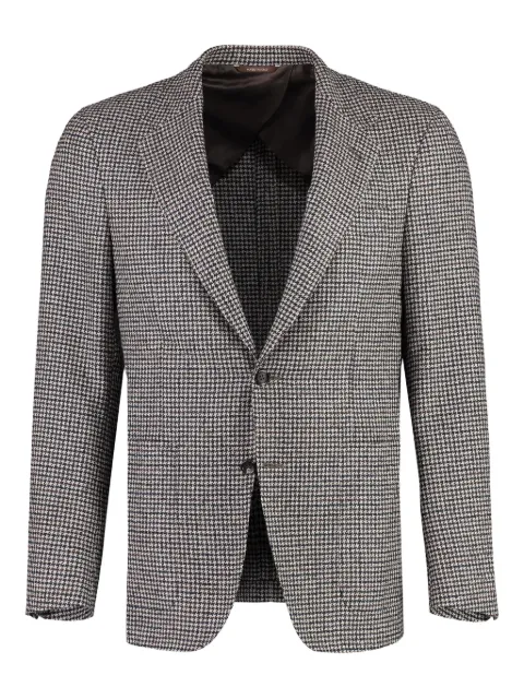 Canali houndstooth single-breasted blazer