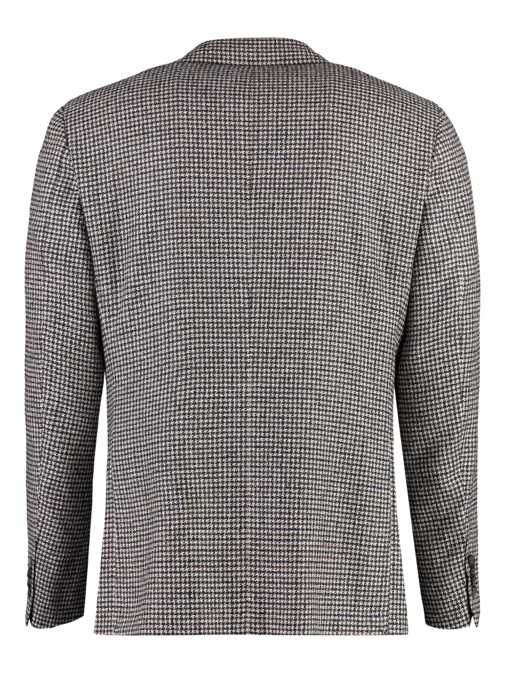 Canali houndstooth single-breasted blazer Zwart