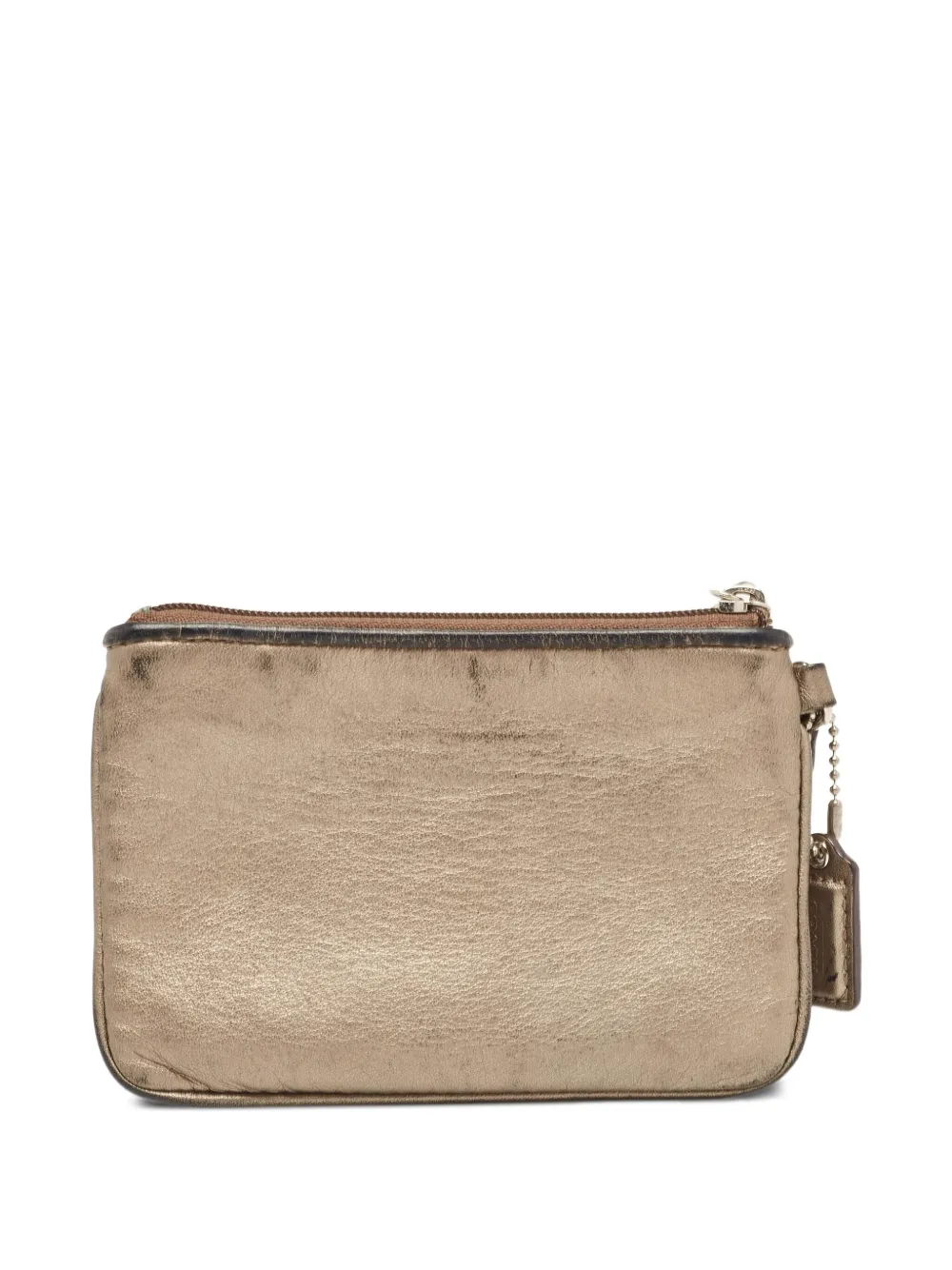 Pre-owned Coach Vintage Metallic Leather Clutch Bag