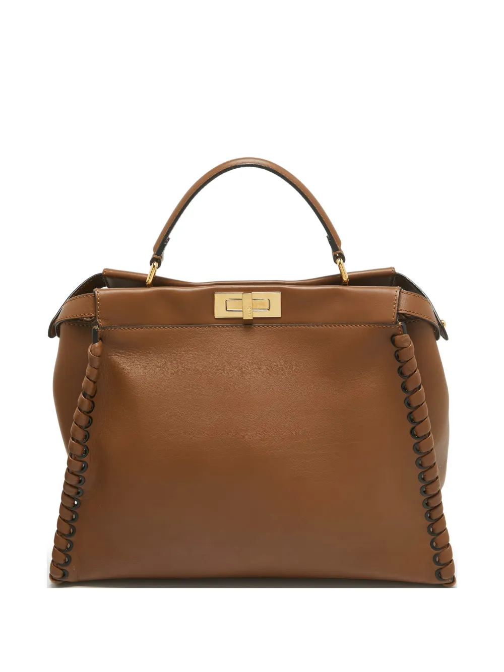 large Peekaboo leather tote bag