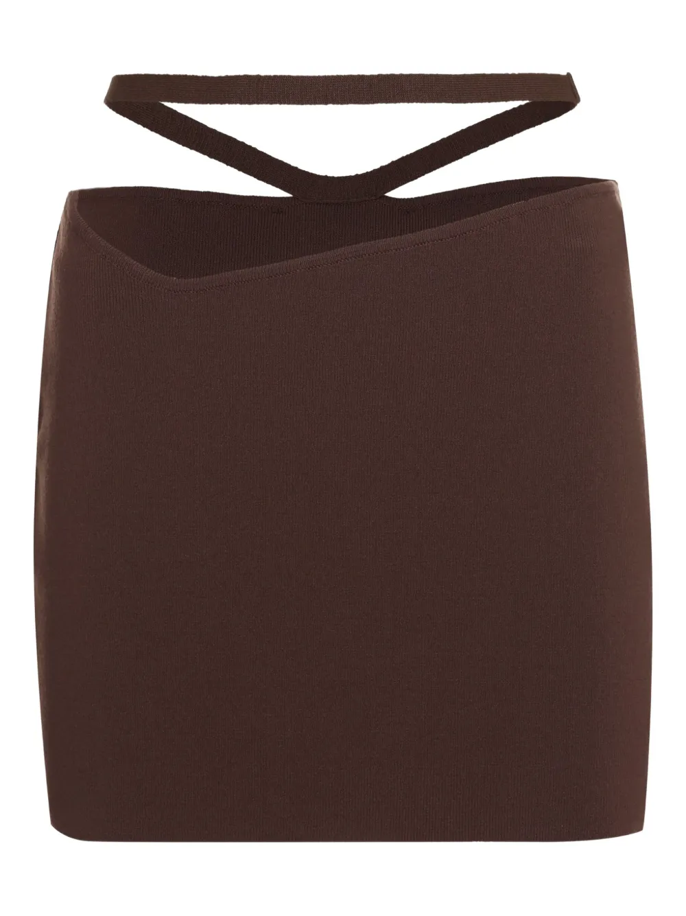 ANDREĀDAMO knitted mini skirt | Brown | Image 1