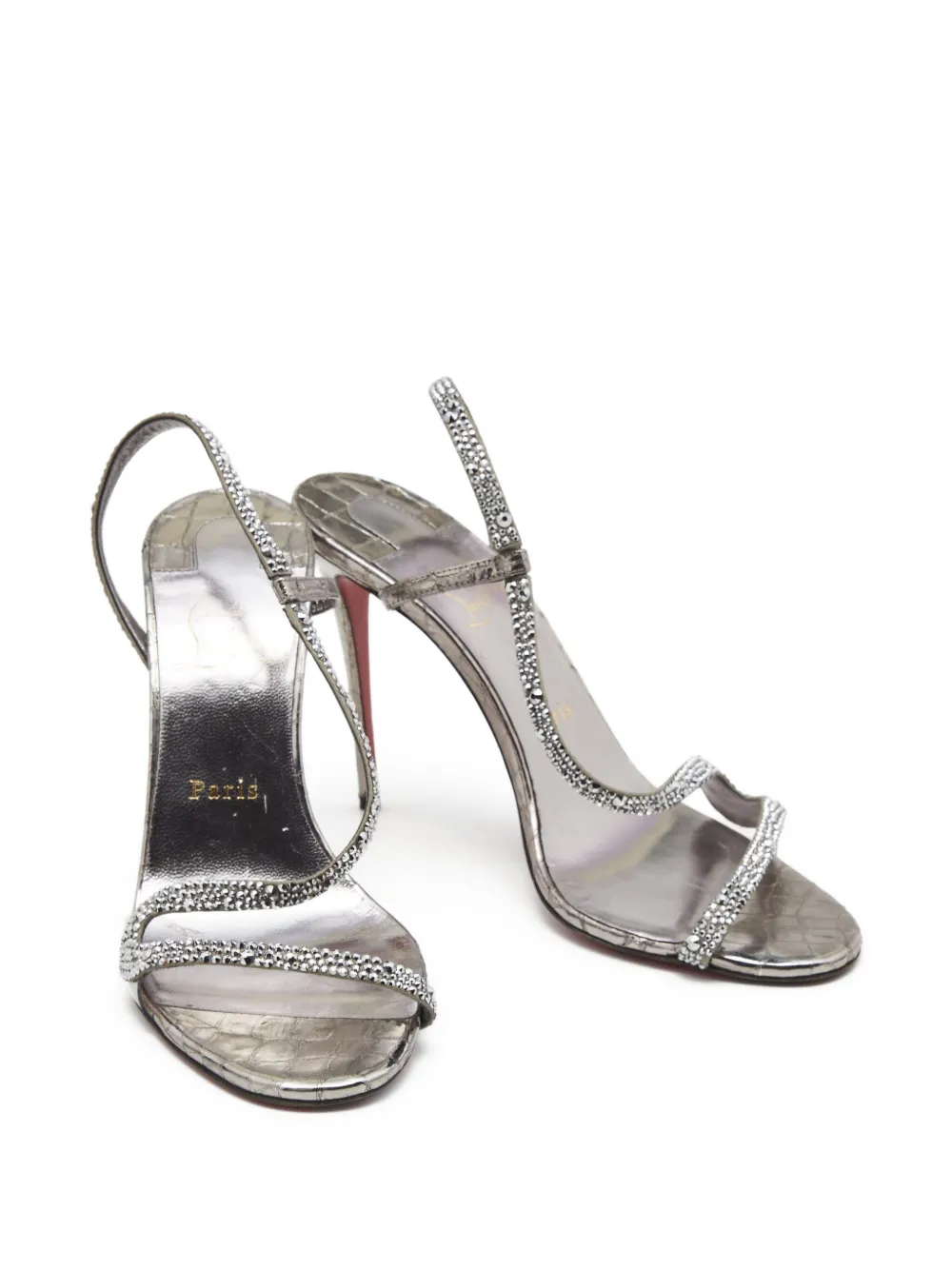 Christian Louboutin Pre-Owned 105mm crystal-embellished sandals | Image 2