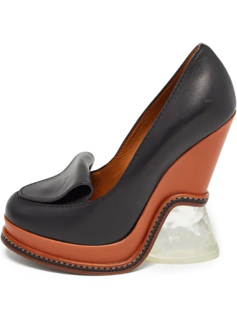 Fendi Pre-Owned 130mm leather heeled pumps