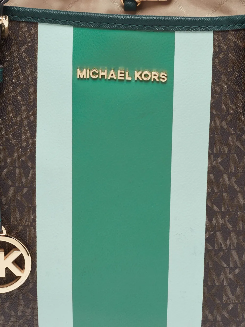 Pre-owned Michael Kors  Jet Set Monogram Tote Bag