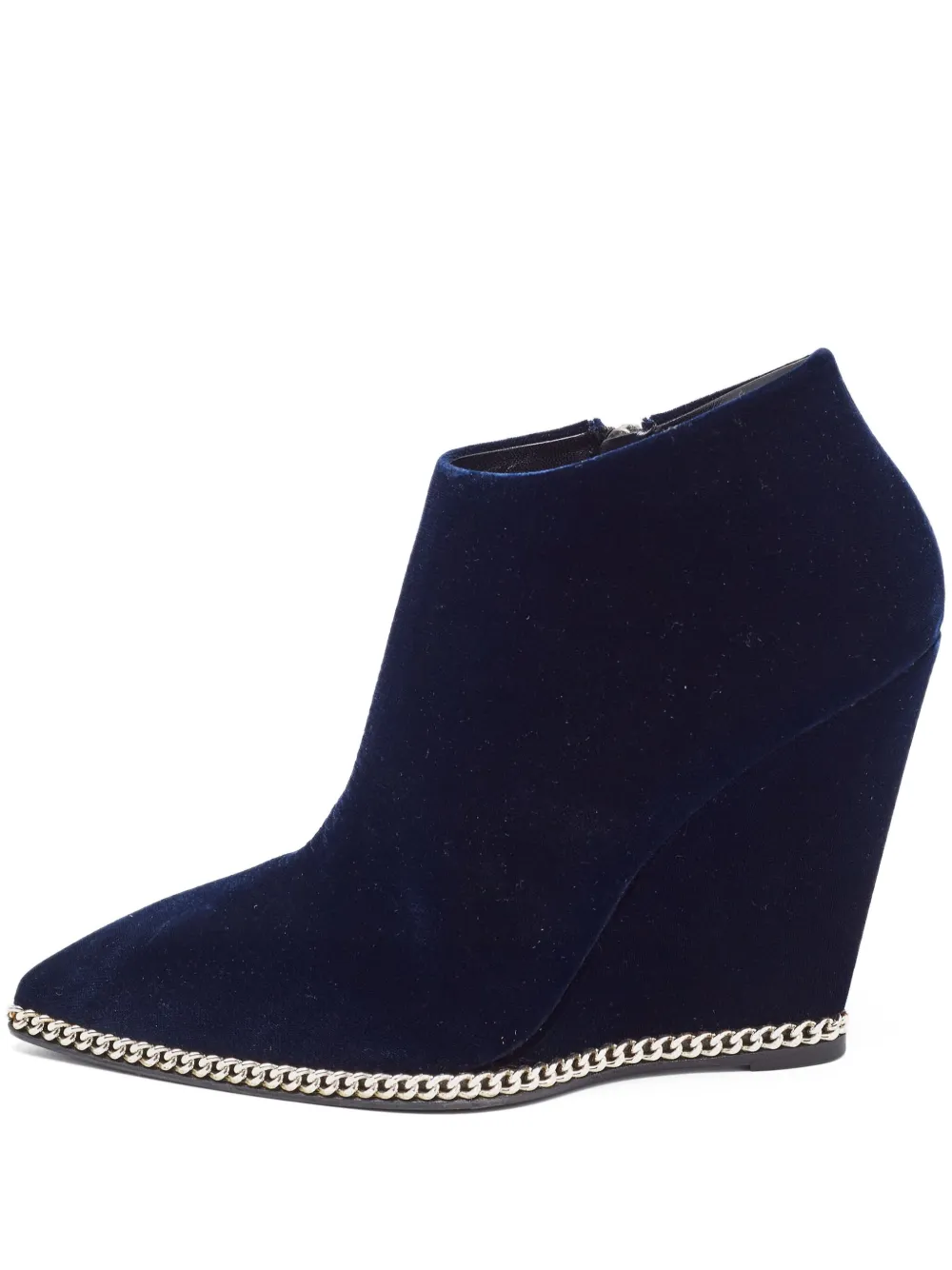 Giuseppe Zanotti bottines pre-owned 110 mm en velours | bleu | Image 1