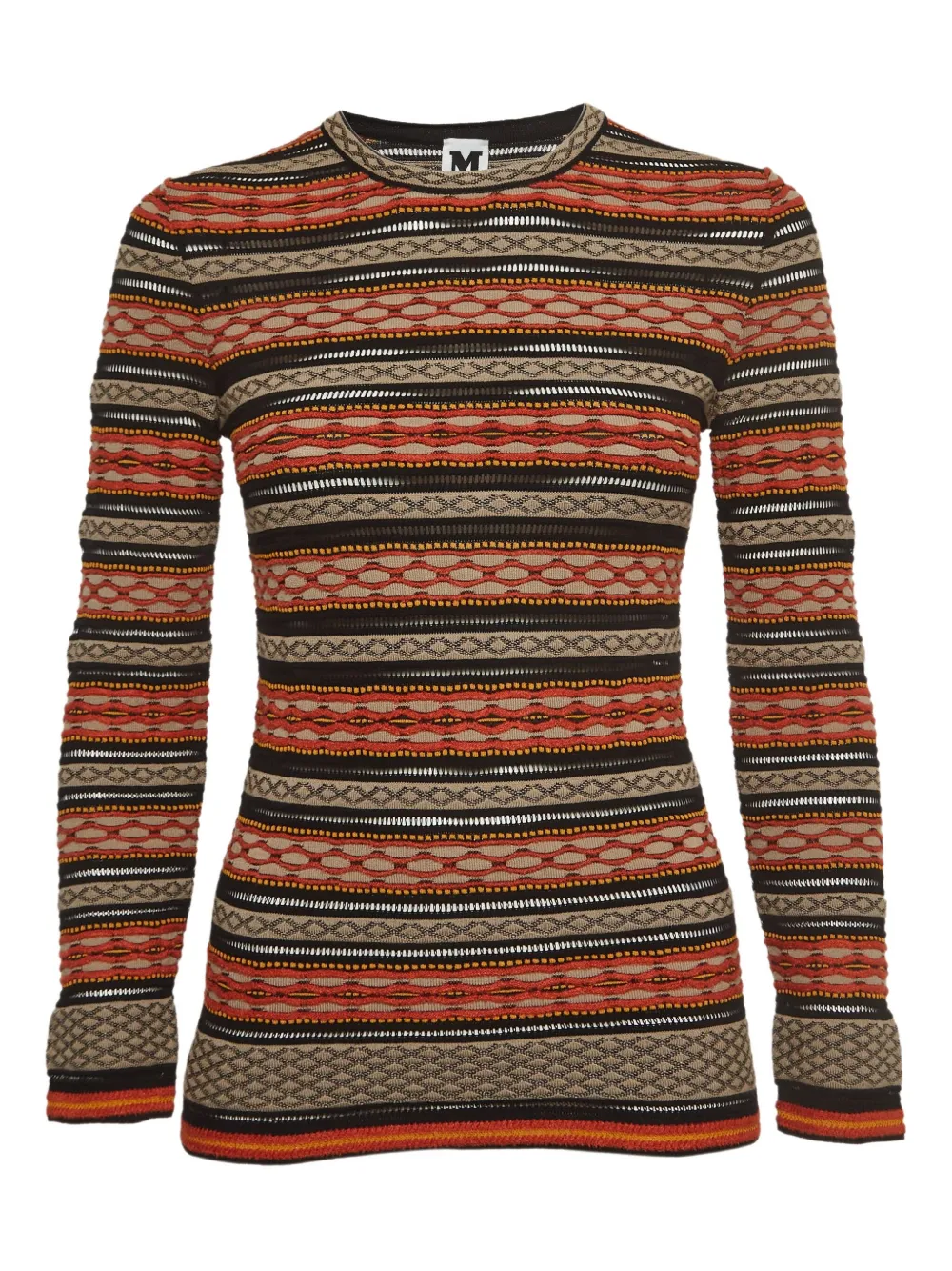 Missoni Pre-Owned Top a righe - Marrone