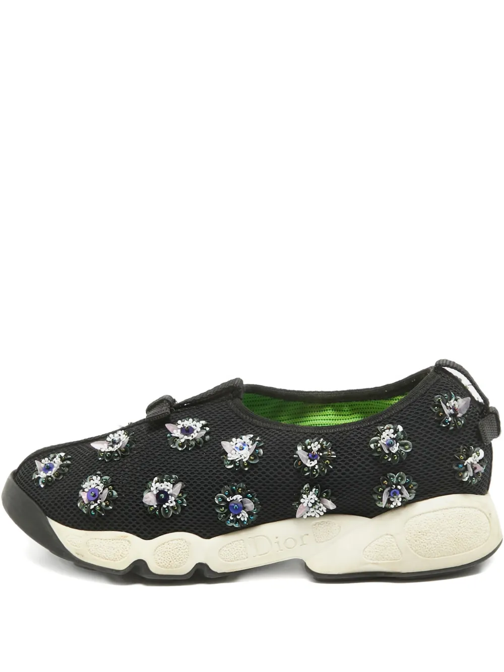 Christian Dior Pre-Owned 2014 メッシュ スニーカー - ブラック Christian Dior Pre-Owned 2014 メッシュ スニーカー - ブラック