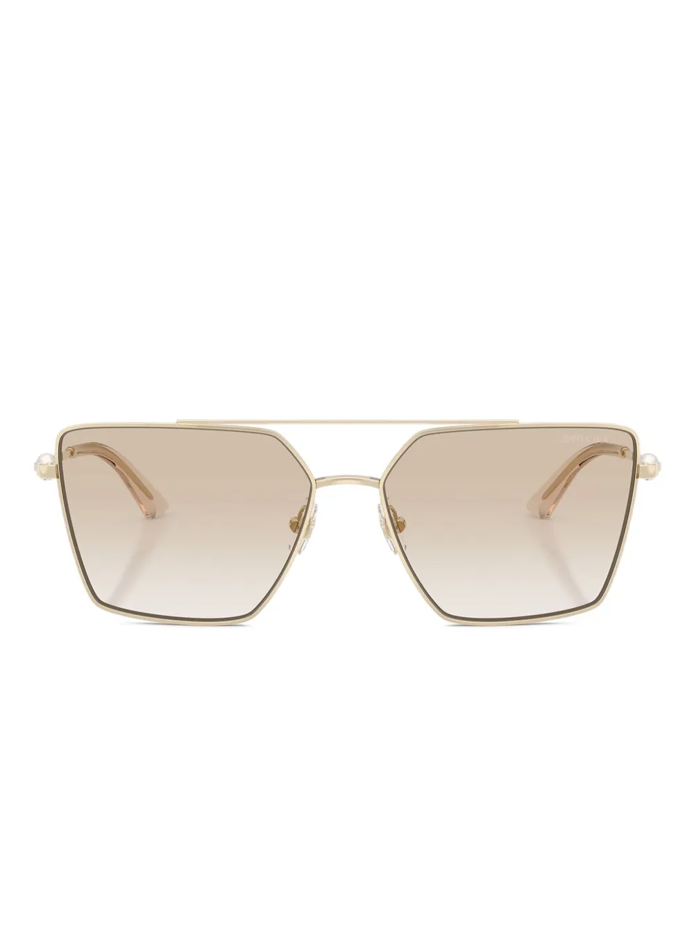 Jimmy Choo Eyewear Occhiali da sole squadrati - Oro