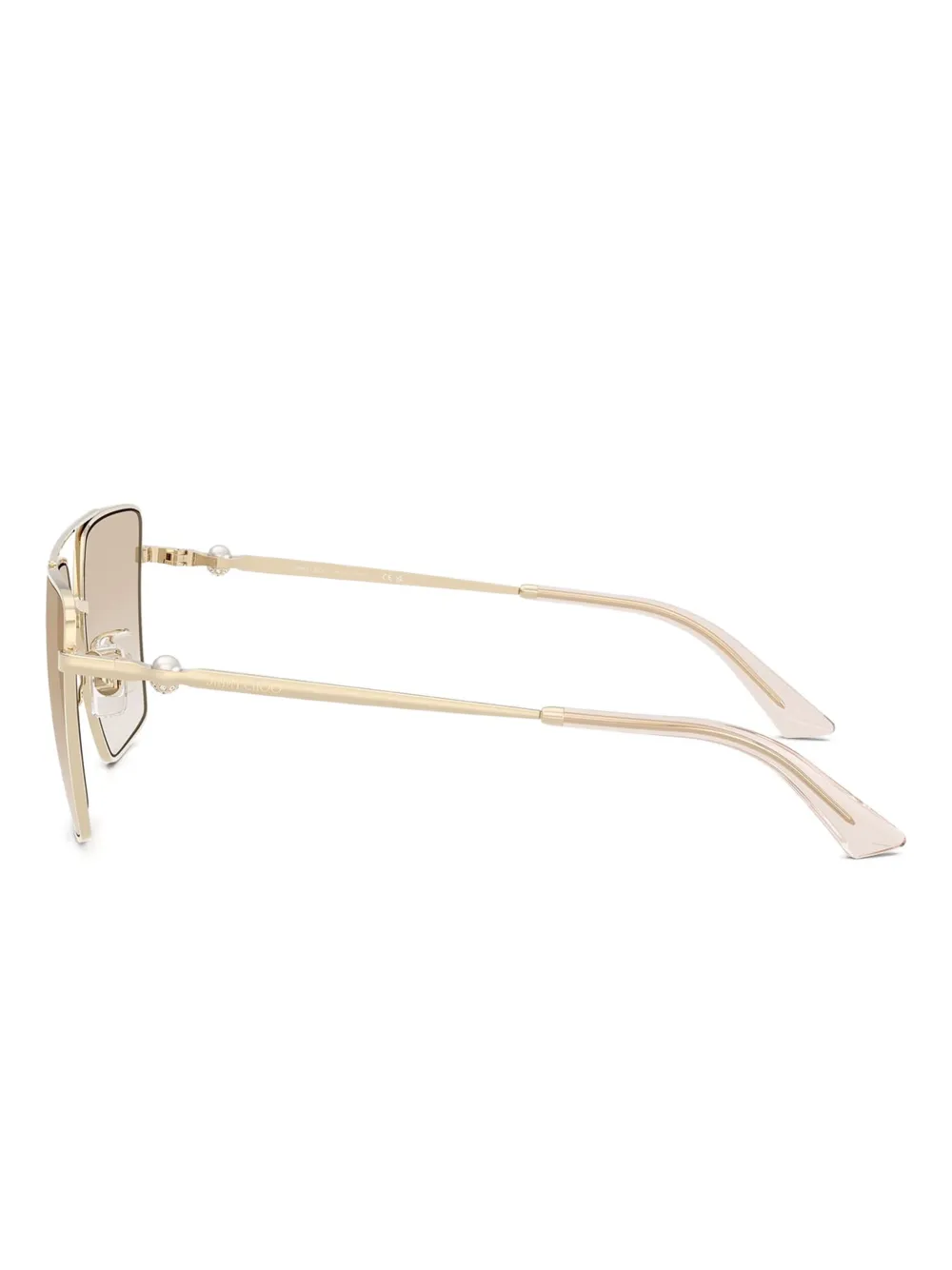  Jimmy Choo Eyewear Square-frame Sunglasses - Gold 