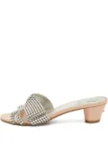 Gina crystal-embellishment leather sandals - Silver