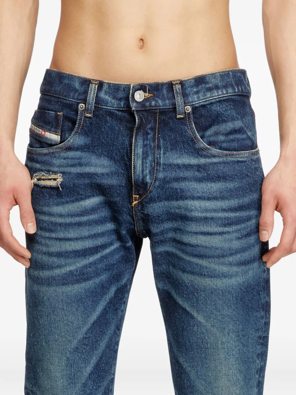 Diesel Slim-fit jeans Blauw