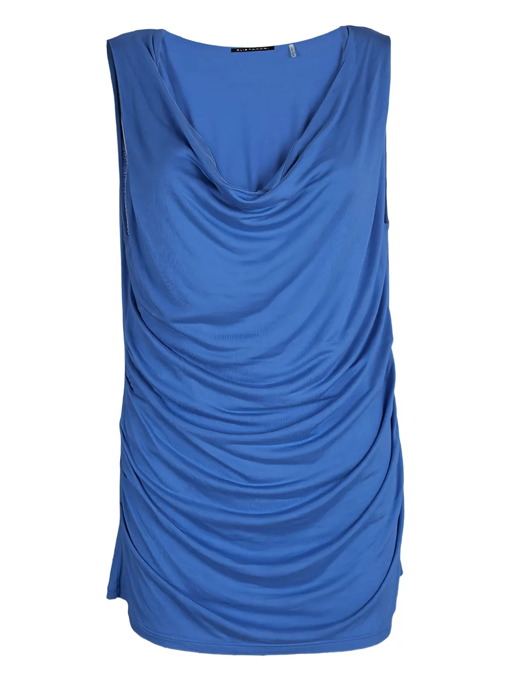 cowl-neck draped tank top