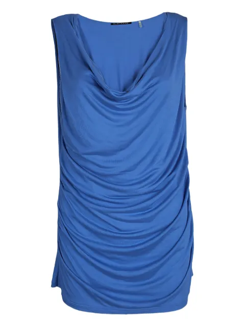 Elie Tahari cowl-neck draped tank top