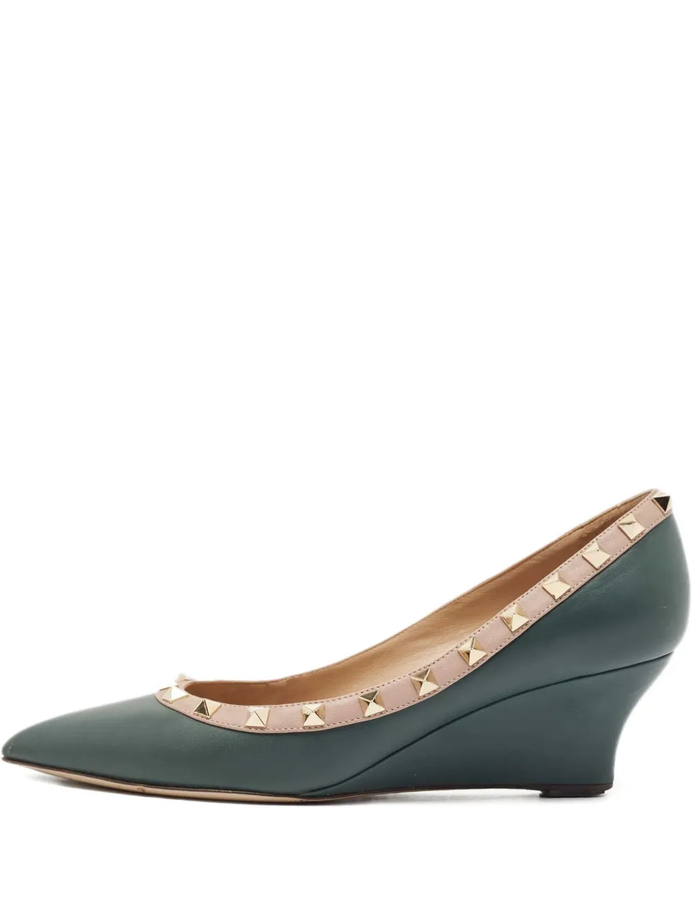 Valentino Garavani Pre-Owned ロックスタッズ パンプス - グリーン Valentino Garavani Pre-Owned ロックスタッズ パンプス - グリーン