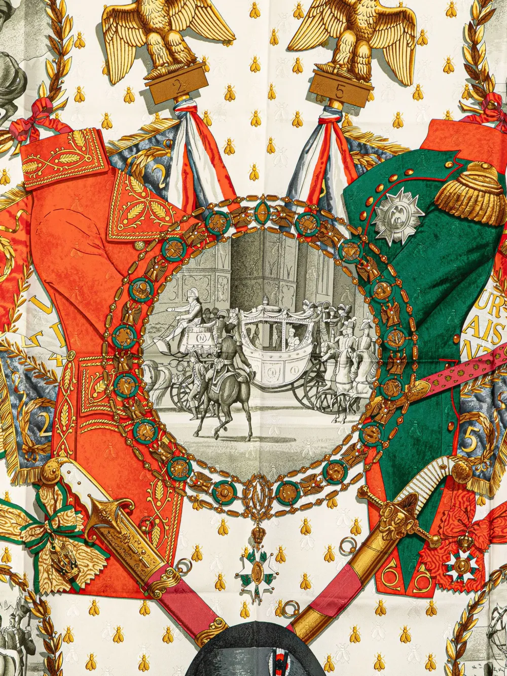 Hermès Pre-Owned mascada Napoleon  de seda del siglo XX | Image 2