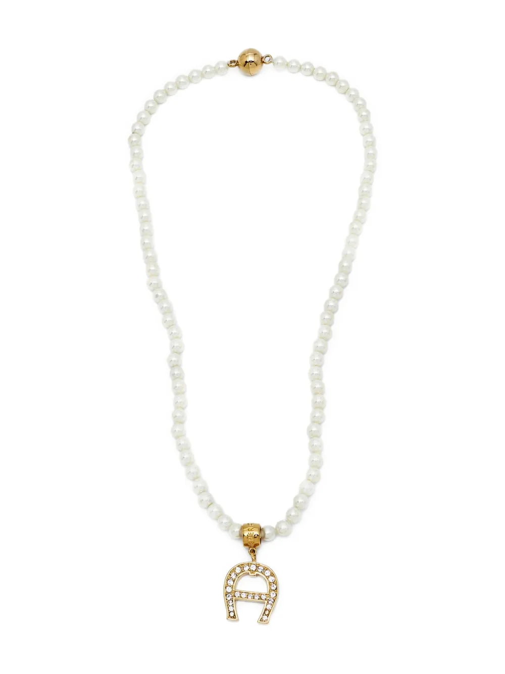 Aigner Vintage Halskette mit Perlendetail | Gold | Image 1