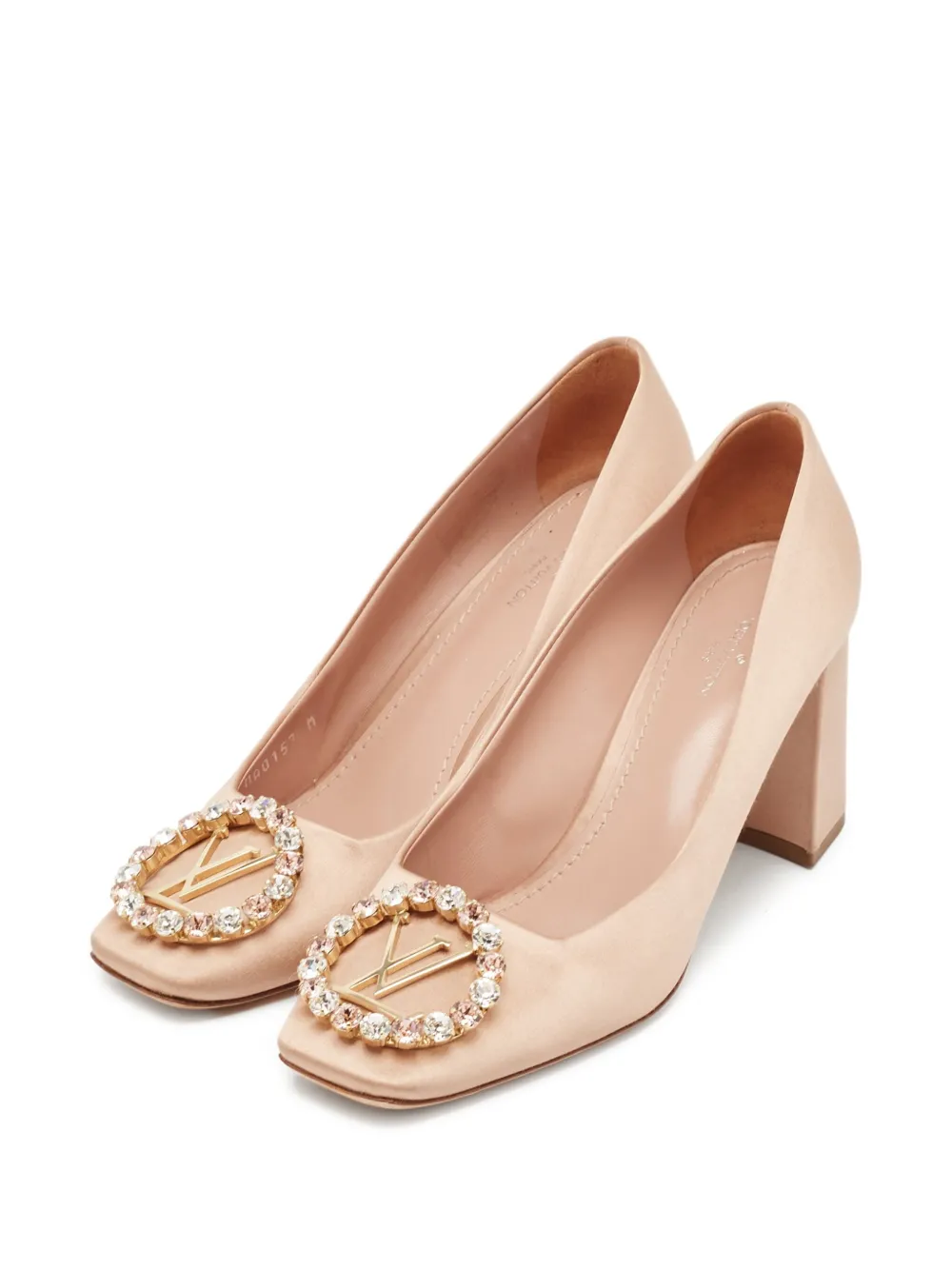 Louis Vuitton Pre-Owned Madeleine pumps met blokhak - Beige