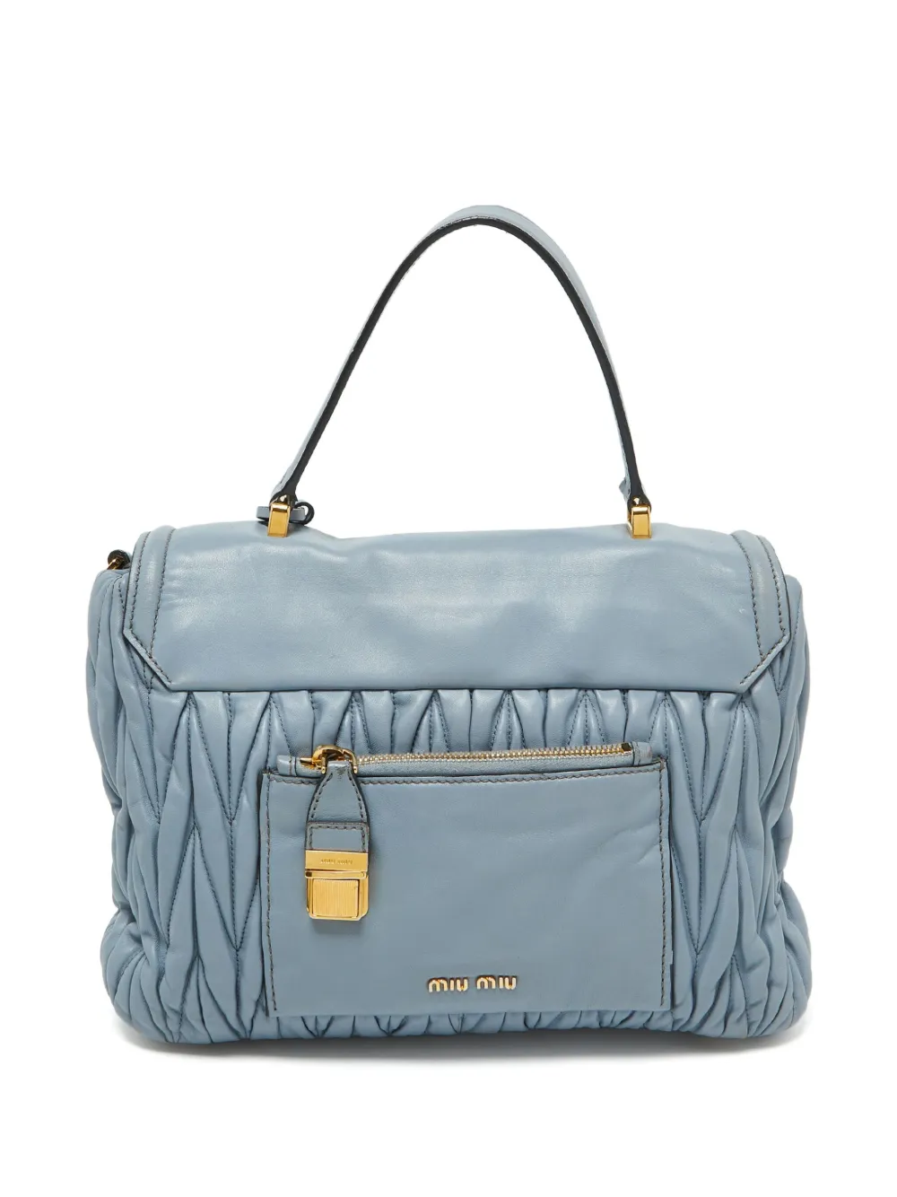 Pre-owned Miu Miu Matelassé Cross Body Bag