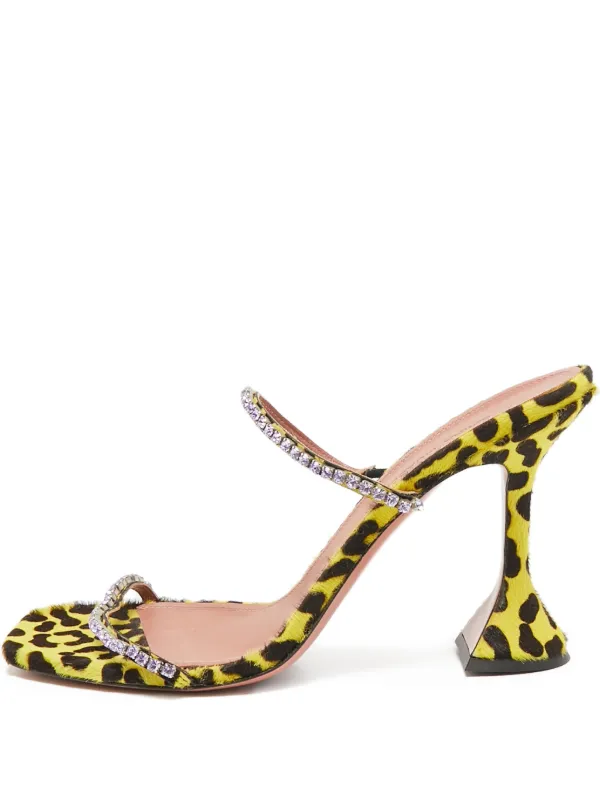 サンダル・ミュール AMINA MUADDI Women Sandals 14S363515LUP Yellow Amina Muaddi Lupita Mules | Yellow | FARFETCH