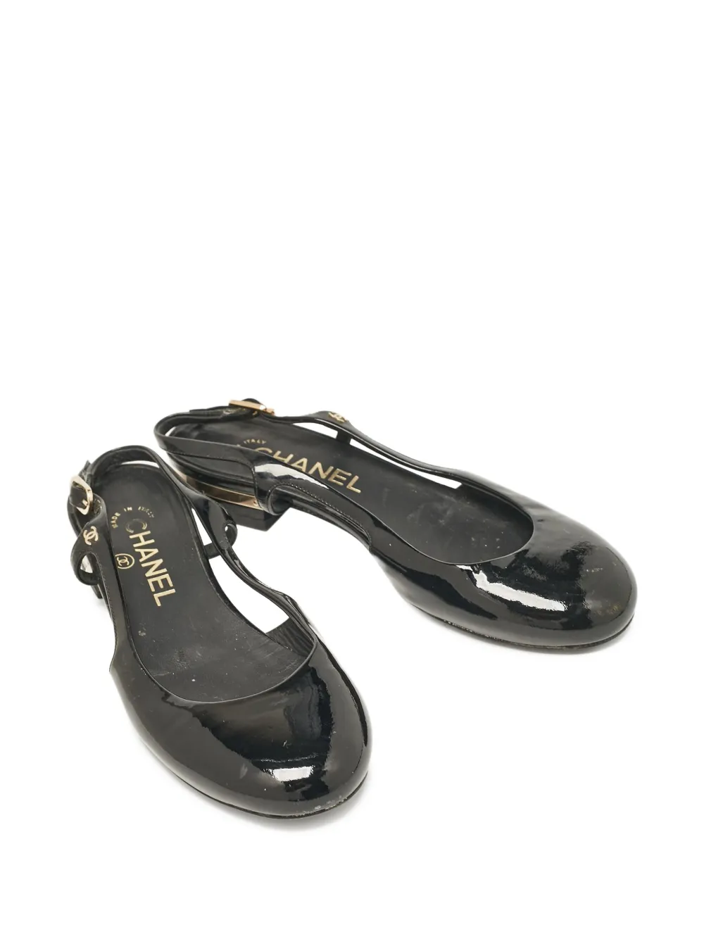 CHANEL Pre-Owned leather slingback pumps | Image 2