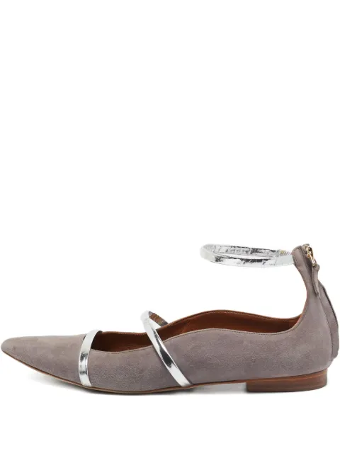 Malone Souliers pre-owned suede ballet flats