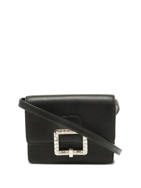 Bally Vintage leather crystal-buckle bag