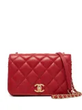 CHANEL Pre-Owned interlocking CC matelassé shoulder bag - Red