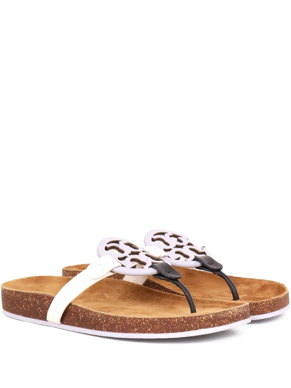 Tory Burch Miller logo-detail sandals - パープル Tory Burch Miller logo-detail sandals - パープル