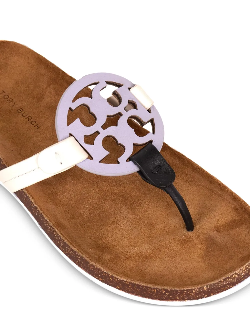 Tory Burch Miller logo-detail sandals Purple
