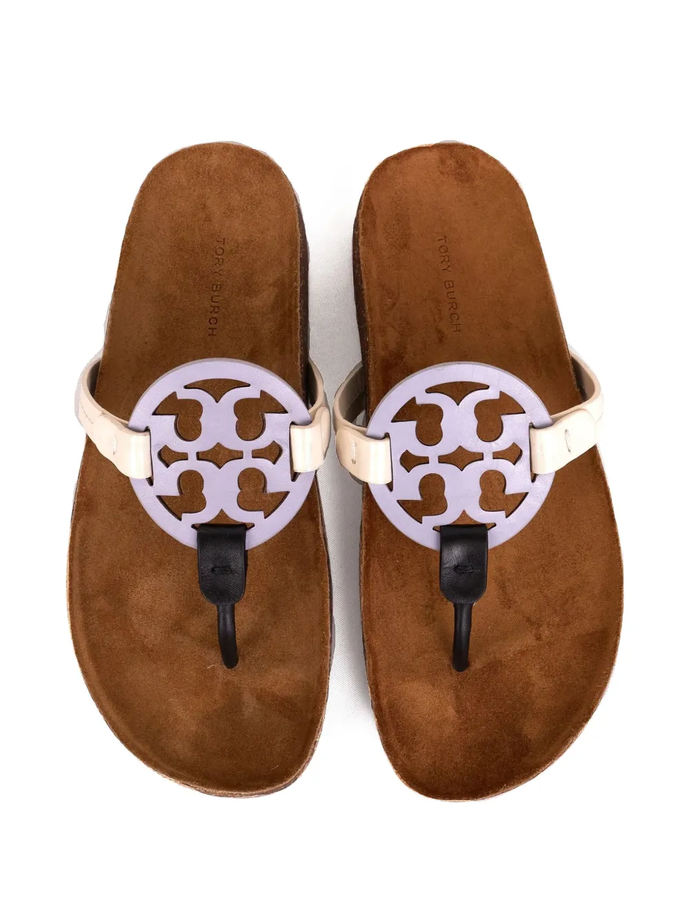 Tory Burch Miller logo-detail sandals Purple