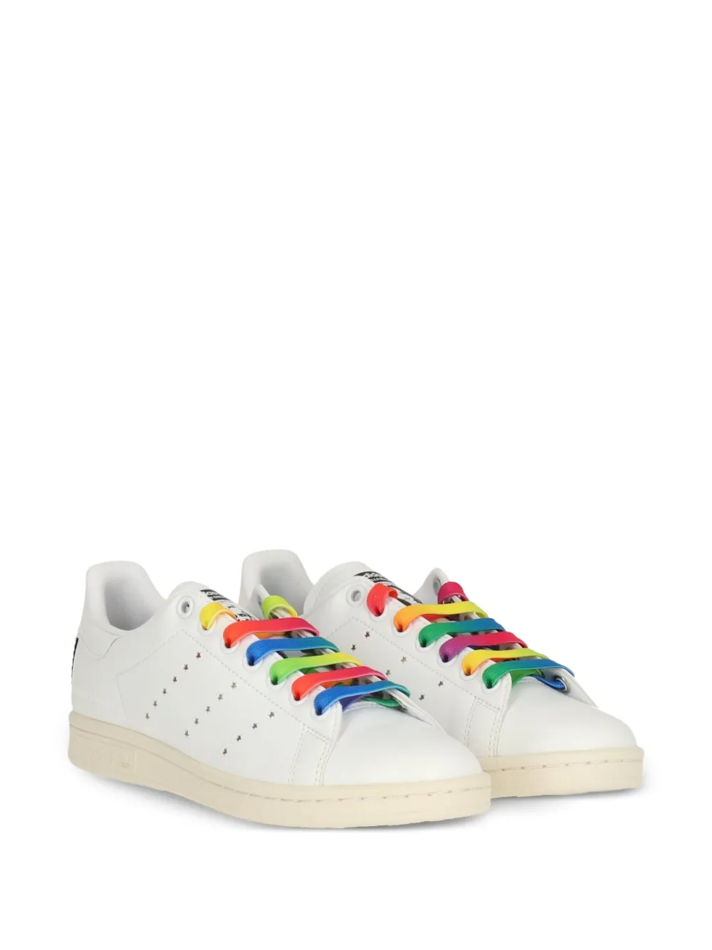 Stella McCartney x Stan Smith vegan star-detail rainbow-lace sneakers White
