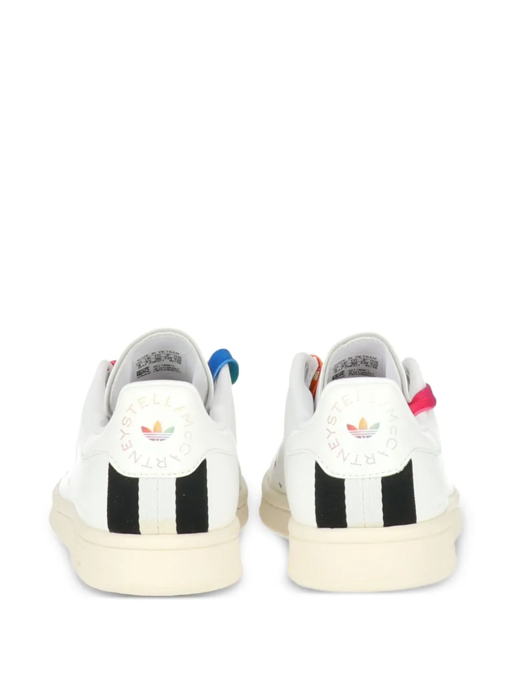 Stella McCartney x Stan Smith vegan star-detail rainbow-lace sneakers White