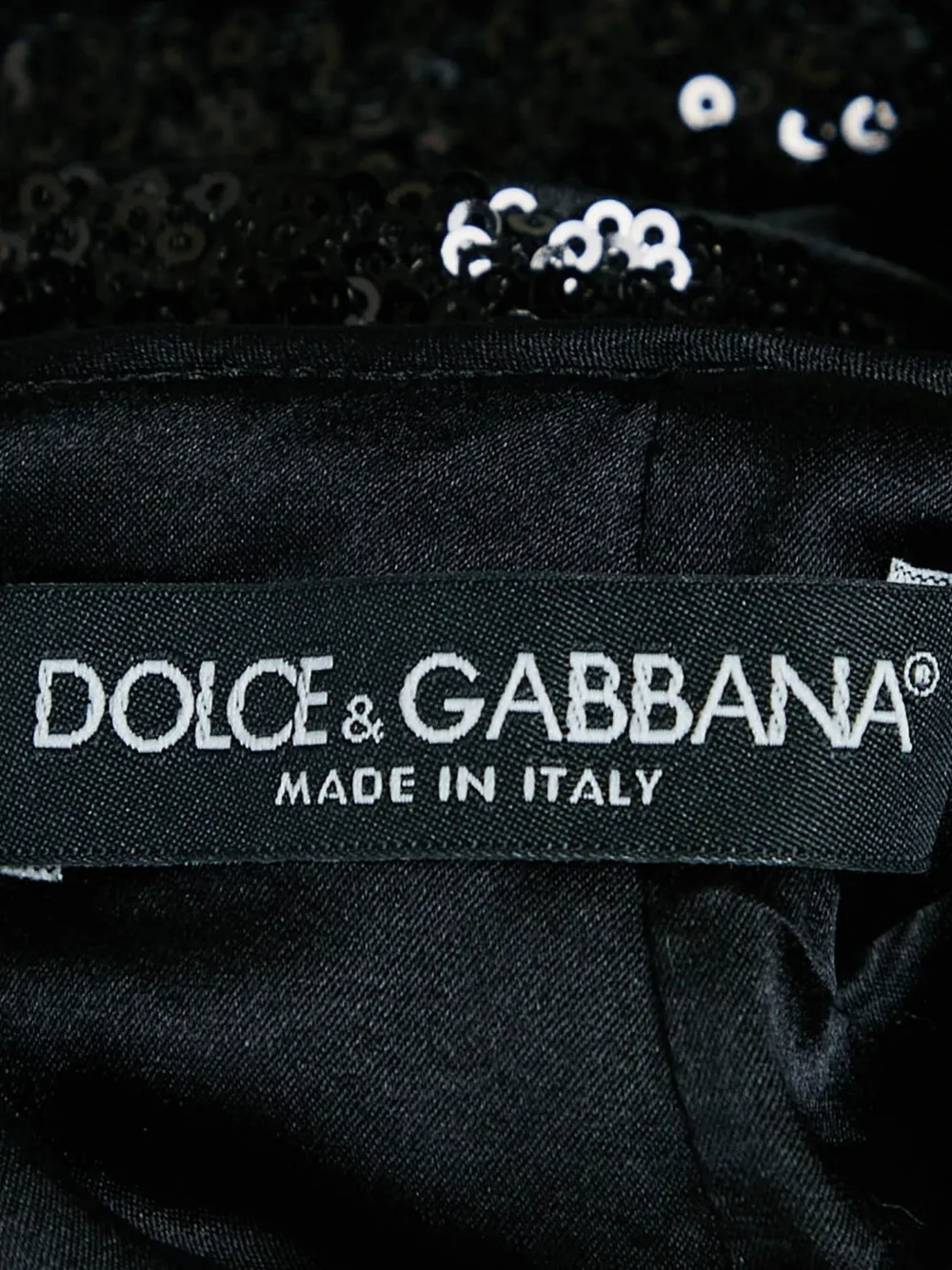 Dolce & Gabbana Pre-Owned Mini-jurk met pailletten en kant Zwart