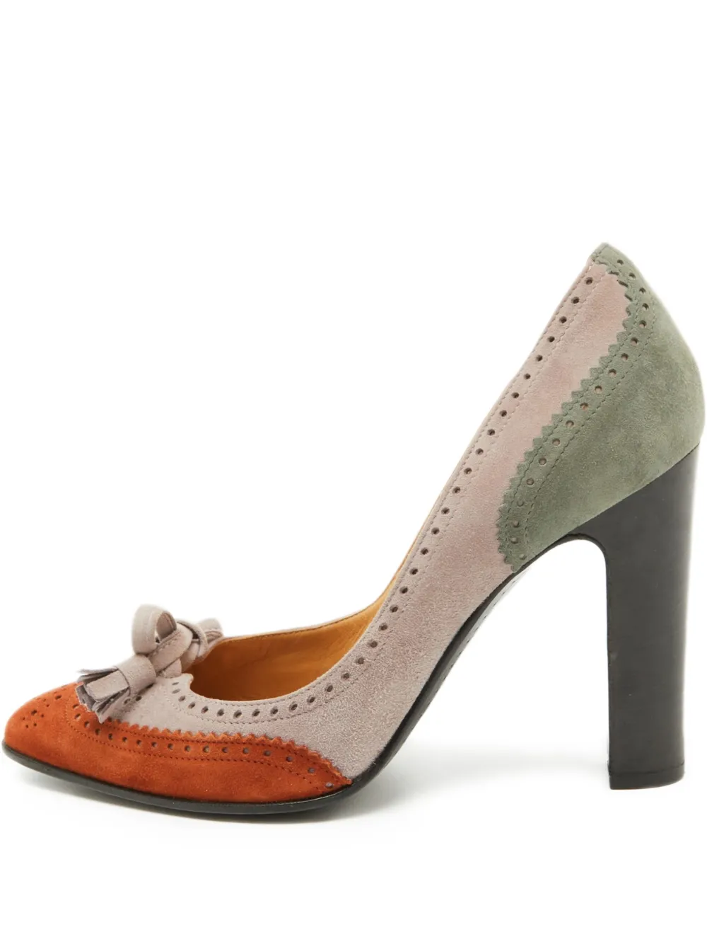 Pre-owned Hermes 100mm Leather Heeled Pumps