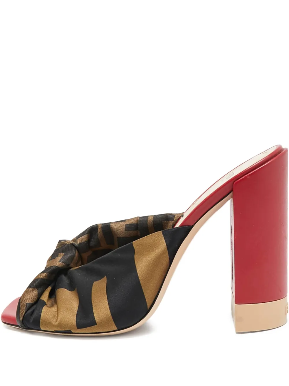 Fendi Pre-Owned 110mm FF-motif sandals | Black | Image 1