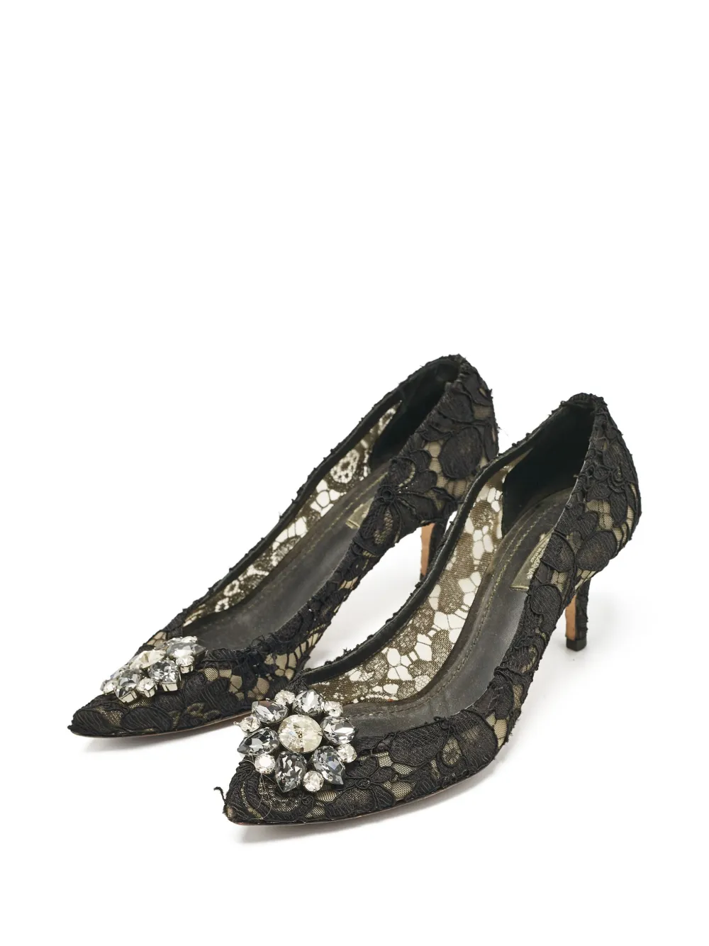Dolce & Gabbana Pre-Owned zapatillas de encaje con tacón de 65mm | Zapatos | Image 2