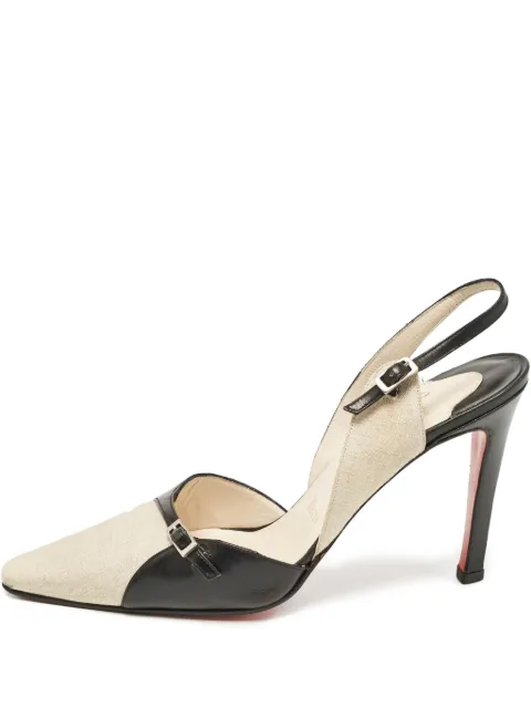 Christian Louboutin Pre-Owned zapatillas con puntera en punta y tacón de 100mm